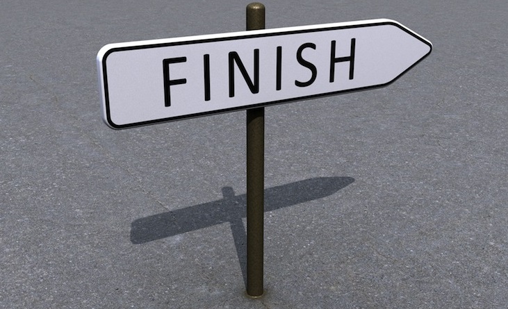 Finish in zicht